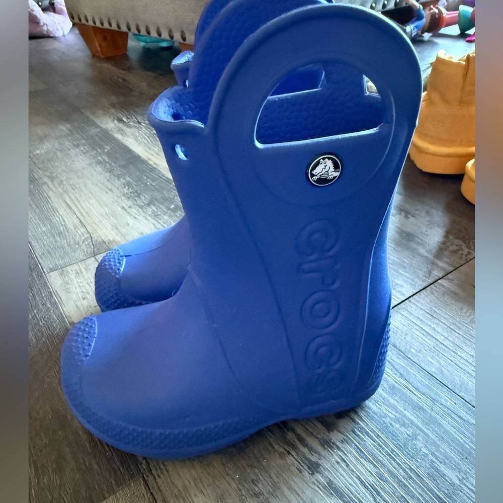 Crocs Kids Blue Rain Boots